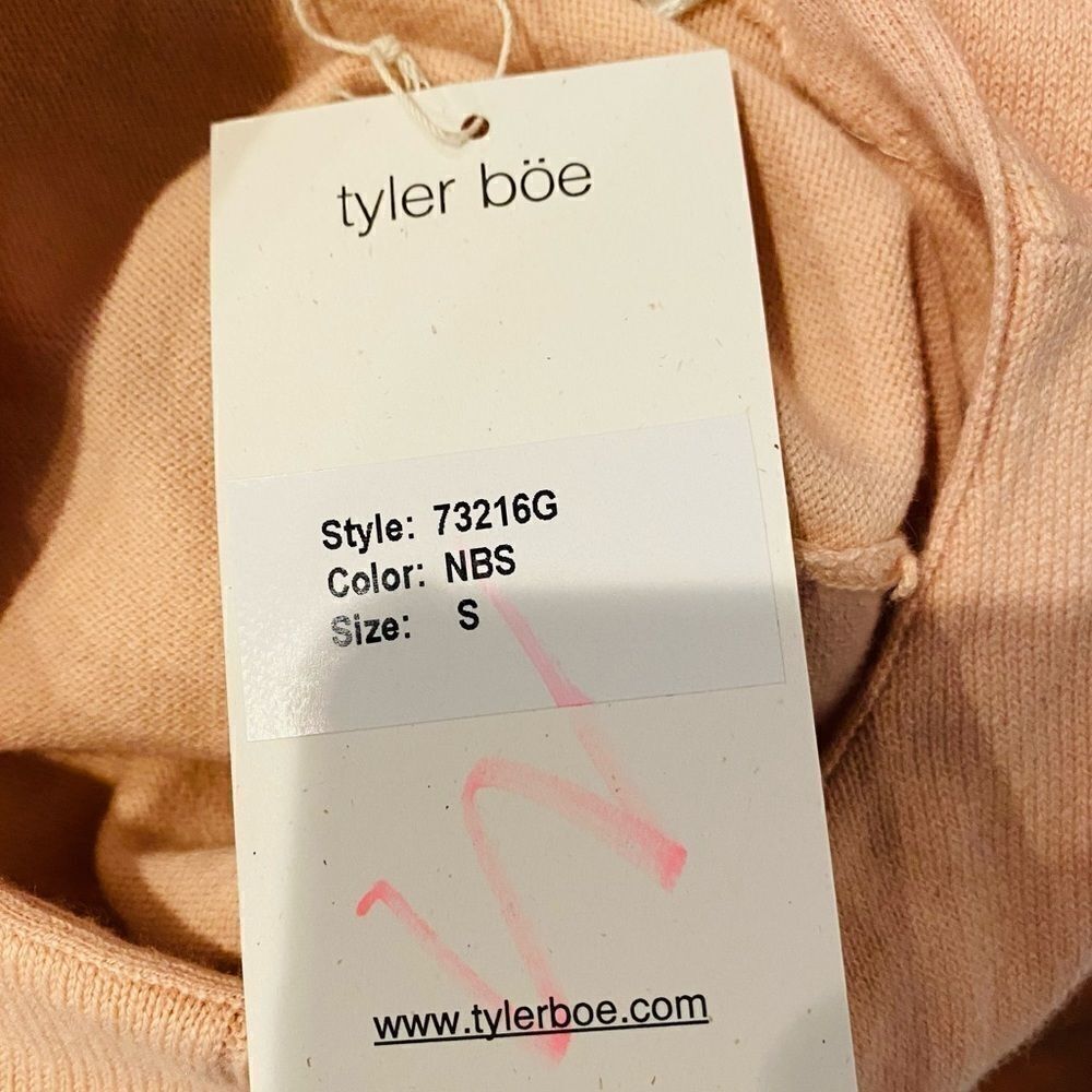 Tyler Boe Peach Cindy Inverted-Pleat A-Line Dress Size Small - Picture 6 of 6